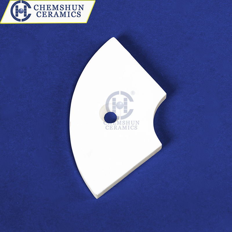 What are the safety precautions when cutting alumina ceramics?