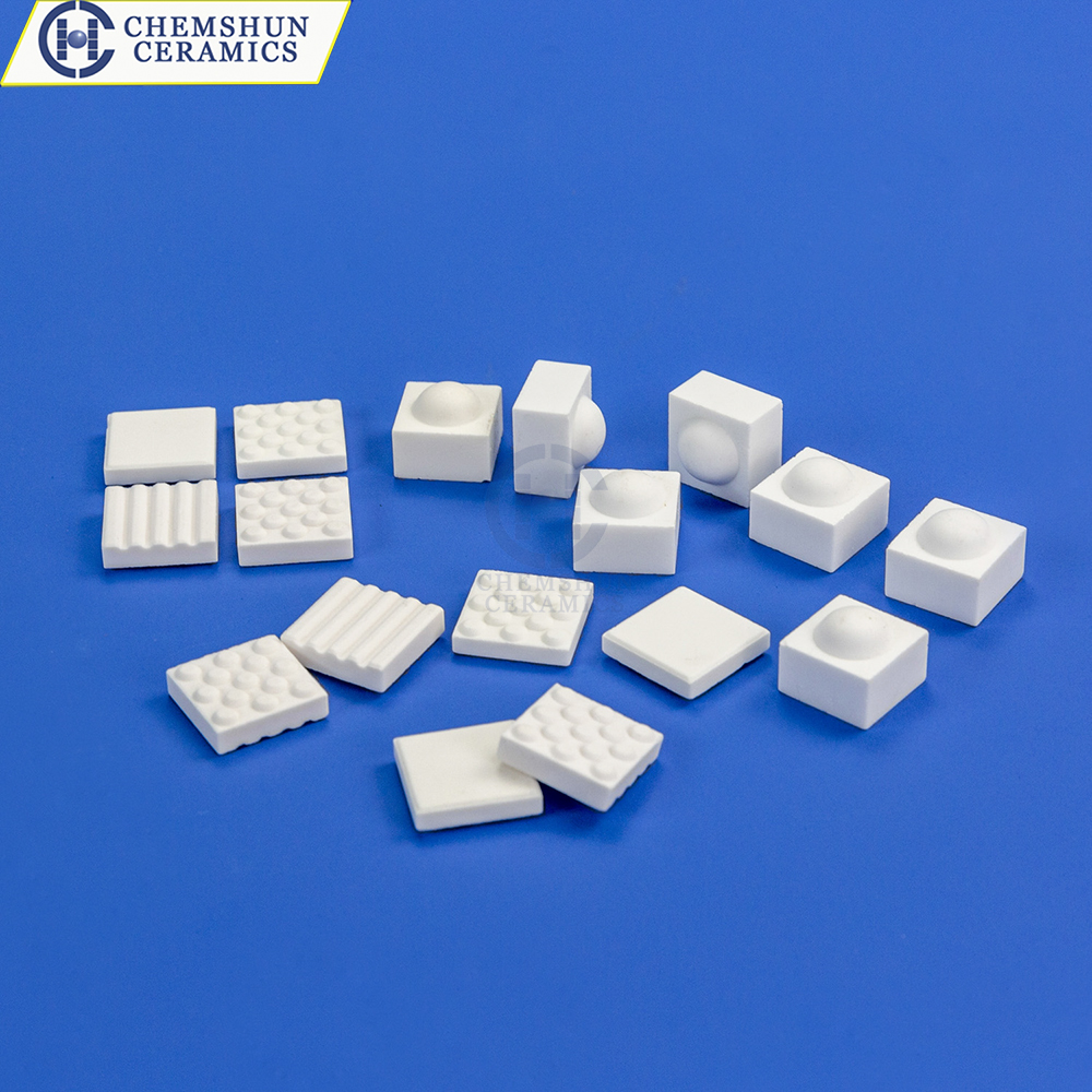 Which industries are high wear resistance alumina ceramic pieces used?