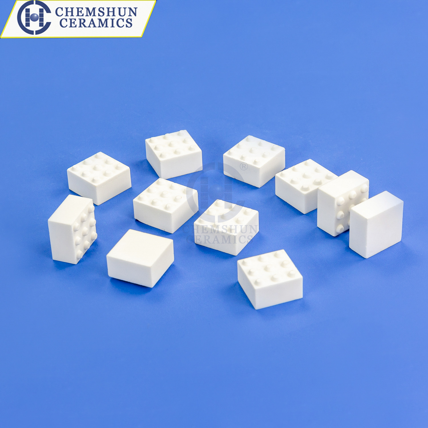 I-Alumina Ceramic Lining Pieces ene-Salient Point