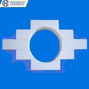 Wear resistant ceramic mill brick tile lining
