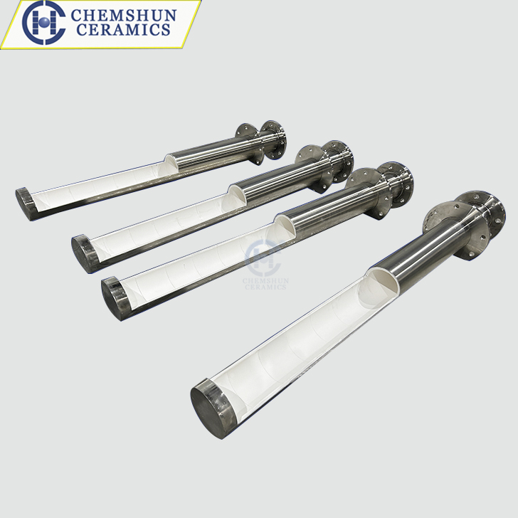 Alumina Ceramic Lined Discharge pipe