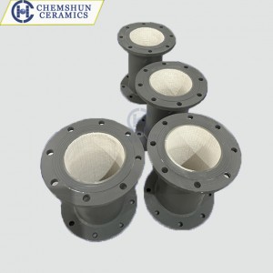 Flange Steel Pipe Lined  with Ceramic Sheet