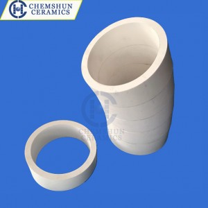 Ceramic Lined Elbow Bend Pipe With Flange
