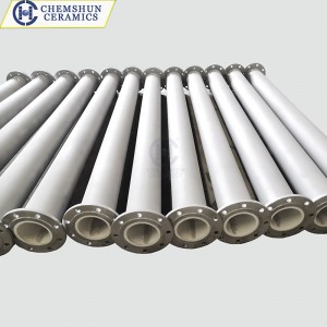 Alumina Ceramic Lined Pipe for Slurry, Powder Removal